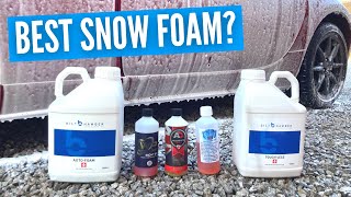 The Best Snow Foam Comparison with Bilt Hamber Wax Planet 8 Below and Autobrite Magifoam [upl. by Clarkin]