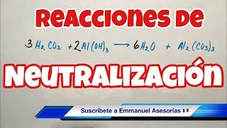 Reacciones de NEUTRALIZACIÓN ácido y base [upl. by Teddie]