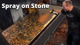 Spray on Granite in 10 minutes  Stone Coat Epoxy [upl. by Genesa]