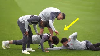 Funny Moments in Training ● Salah Mbappe Ronaldo [upl. by Ahtelat]