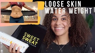 Sweet Sweat Review LOOSE SKIN Water Weight Stomach Problem Area Results [upl. by Hajed]