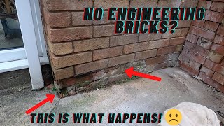 Bricklaying Brick repair job [upl. by Aubrette]