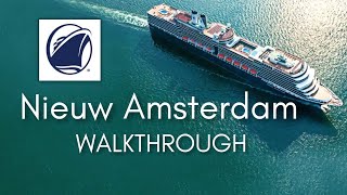 Holland America Line  Nieuw Amsterdam  FULL Cruise Ship Tour [upl. by Irak]