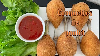 Croquettes de poulet fourrées au fromage [upl. by Ylsew]