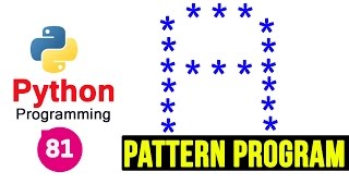 Python Pattern Programs  Printing Stars  in A Shape [upl. by Ahsiele]