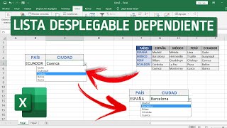 Como hacer LISTA DESPLEGABLE en Excel con VALORES ASOCIADOS [upl. by Eenobe]