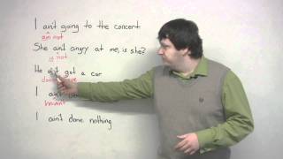 How to use the word AINT in English slang lesson [upl. by Yendroc]