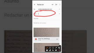Cómo enviar archivos adjuntos por correo electrónico Gmail desde el celular [upl. by Fayre853]