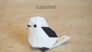 Origami little bird by Katsuta Kyohei [upl. by Ytomit]