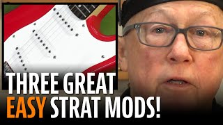 Fender Squier Stratocaster Mods  3 Easy Mods to Make Your Strat Play Great [upl. by Aiuqenehs882]