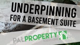 Underpinning For A Basement  How To Do It Right [upl. by Yelhs]