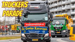 Truckers Unite Spectacular Convoy at Kiwanis Truckers Run Truckersrun [upl. by Base]