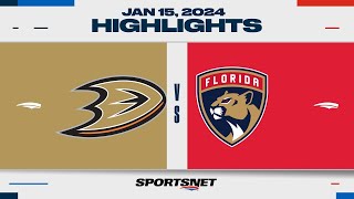 NHL Highlights  Ducks vs Panthers  January 15 2024 [upl. by Kcirrag651]