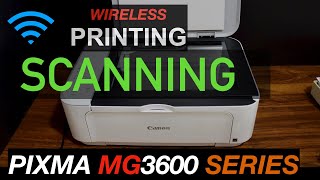 Canon Pixma MG3600 Scanning amp Printing [upl. by Eiramacissej]