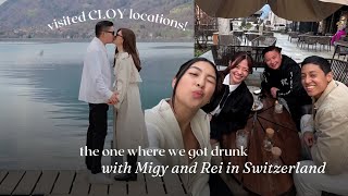 CLOY Film Locations amp Double Date with Rei amp Migy in Switzerland [upl. by Athalee636]