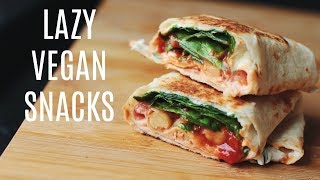 Super Lazy Vegan Snack Ideas  healthy  easy [upl. by Cathy]