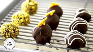 Professional Baker Teaches You How To Make CHOCOLATE TRUFFLES [upl. by Gnuy]