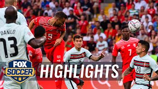 Switzerland vs Portugal Highlights  UEFA Nations League  FOX SOCCER [upl. by Friedland]