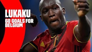 60 international goals by Romelu Lukaku  REDDEVILS [upl. by Sharline]