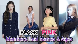 Black Pink Members Real Names And Ages  All Four Members of Black Pink Names  InfoDoc  2021 [upl. by Akinehs]