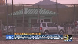 Patient escapes from Arizona Mental hospital [upl. by Anayaran]