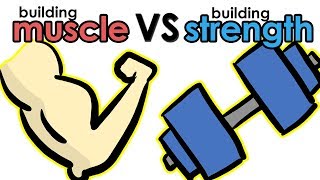 Building Muscle Vs Building Strength  Whats the Difference [upl. by Bertine]