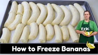 How to Freeze Bananas  Easy Way to Preserve Bananas [upl. by Adeehsar]