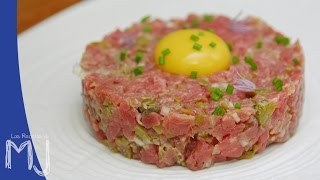 STEAK TARTAR  Receta tradicional [upl. by Lilia]