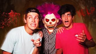 CRAZY CLOWN PRANK ON BEN exploring an abandoned tunnel [upl. by Rehposirhc]