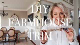 DIY Farmhouse Trim  Alternative to Crown Moulding [upl. by Emanuele]