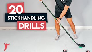 20 STICKHANDLING DRILLS YOU CAN DO AT HOME 🏒 [upl. by Reivaj]