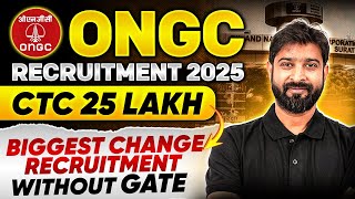 ONGC Recruitment 2025  Without GATE  Detailed Notification [upl. by Yardna625]