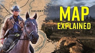 Red Dead Redemption 2 Map amp Lore Explained  The Leaderboard [upl. by Yrokcaz]