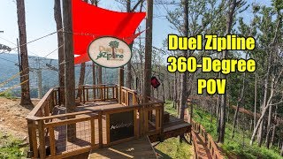 Anakeesta Zipline Experience 360Degree POV [upl. by Valdas]