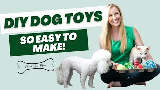 DIY Dog Toys Made From Common Household Items  Proud Dog Mom [upl. by Atinahc271]