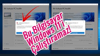 Windows 11 Sistem Önerilen Gereksinimleri  Bu Bilgisayar Windows 11i Çalıştıramaz [upl. by Bencion]