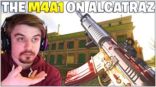 The M4A1 On Alcatraz  Does The First Meta Hold Up Best M4 Setup Rebirth Island  Warzone [upl. by Yaned]