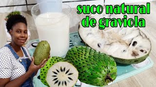 como fazer SUCO de graviola uma delícia suconaturaldegraviola [upl. by Silberman]