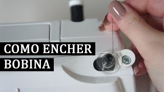 COMO PASSAR LINHA E ENCHER BOBINA NA MÁQUINA DE COSTURA ELGIN PRÁTIKA [upl. by Akienahs]