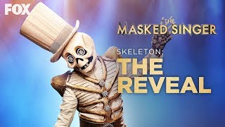 The Skeleton Is Revealed As Paul Shaffer  Season 2 Ep 4  THE MASKED SINGER [upl. by Ellehcam]