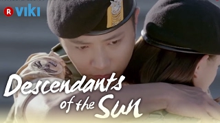 Descendants of the Sun  EP4  Jin Goo amp Kim Ji Won Hug At Airport Eng Sub [upl. by Adnamra]