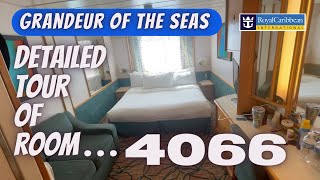 Grandeur of the Seas  ROOM TOUR Ocean View 4066 cruise cruiselife royalcaribbean [upl. by Meihar]