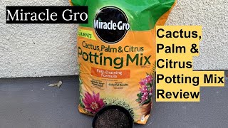 Miracle Gro Cactus Palm amp Citrus Potting Mix Review [upl. by Chico]