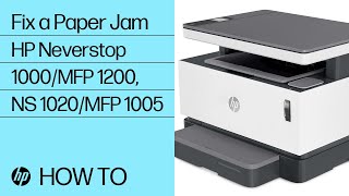 Fix a Paper Jam  HP Laser 100 MFP 130 Printer Series  HP Printers  HP Support [upl. by Adan]