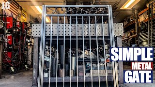 Simple Metal Gate Build  JIMBOS GARAGE [upl. by Cyndie]