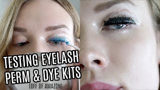 TESTING AT HOME LASH LIFT amp TINT KITS FROM AMAZON [upl. by Bow]