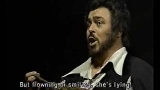 Luciano Pavarotti  La donna e mobile  Live 1981 [upl. by Linkoski]