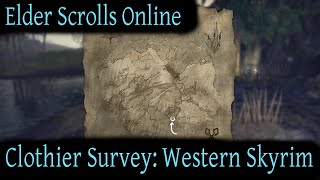 Clothier Survey Western Skyrim Elder Scrolls Online ESO [upl. by Ignatz]