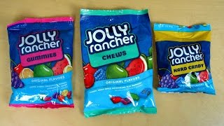 3 Jolly Rancher Varieties Chews Gummies and Hard Candies [upl. by Manbahs691]