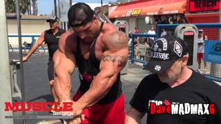 Morgan Aste trains in the Pit on Muscle Beach [upl. by Harned]